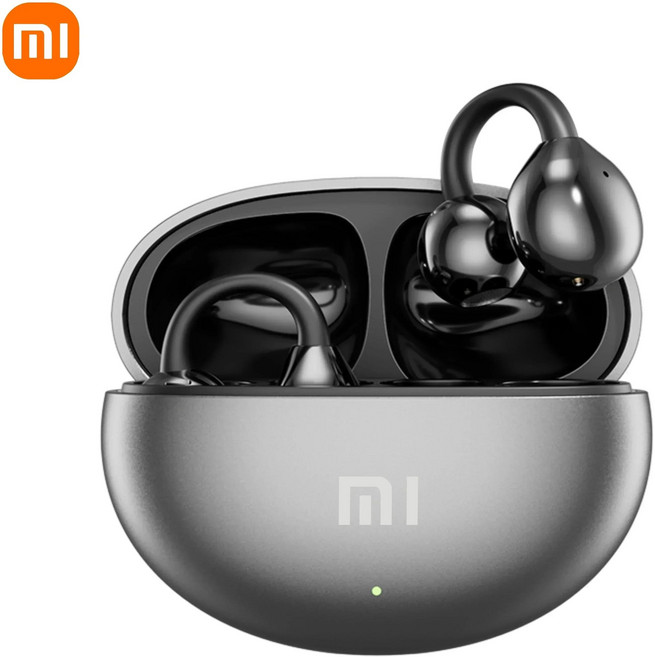 샤오미 오픈 이어 클립 ENC 무선 블루투스 헤드폰 노이즈 캔슬링 마이크 포함 안드로이드 iOS용, [01] Black, 1개