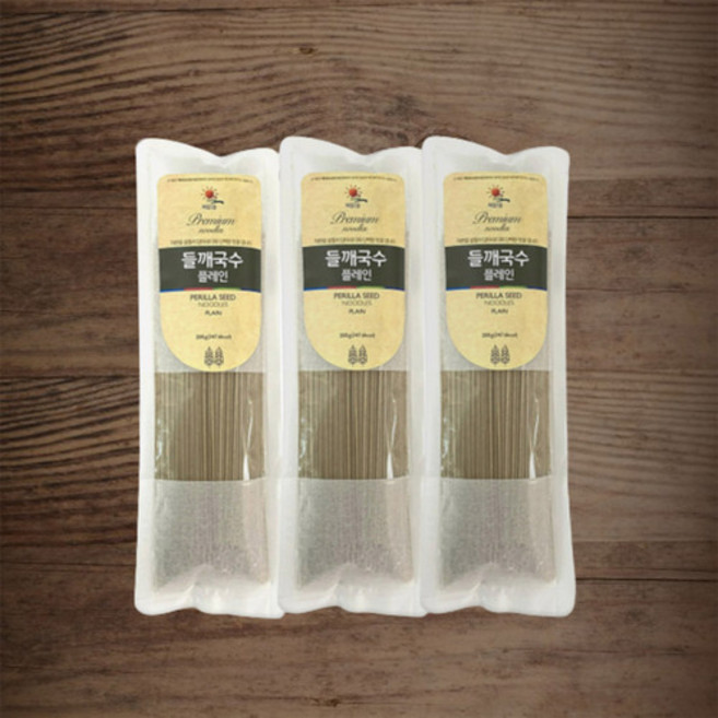 수제 들깨국수 쫄깃한 식감과 맛있고 건강한 국수, 9개, 200g