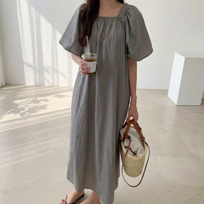 다예패션 빅사이즈 바스락 장마 롱 팔뚝커버 원피스