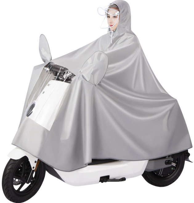 Poplar Tree 남여공용 우비 고탄력 컬러 라이딩용 라지 사이즈 폭우 사용 가능 1회용이 아닌 재사용 가능