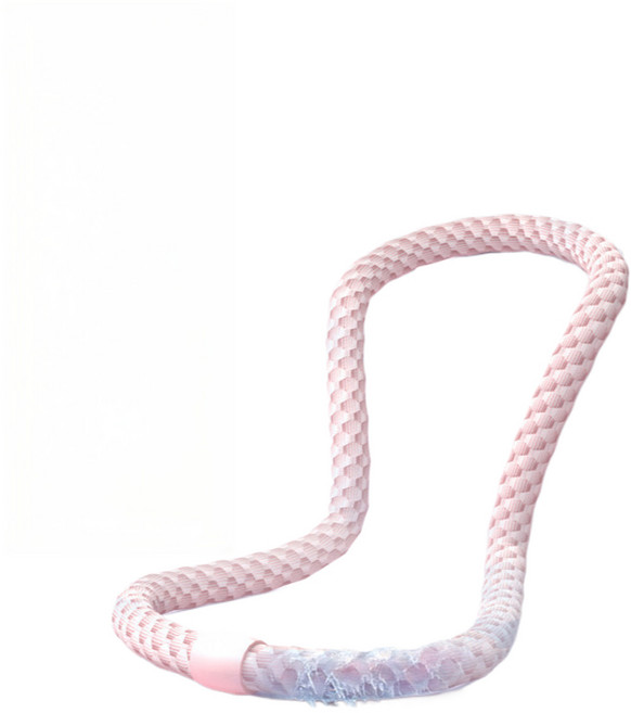 귀월미 소프트 스프링 훌라후프 무소음 허리 복부 운동기구, 약 2.5kg 핑크 [권장 체중 60kg 이하], 1개