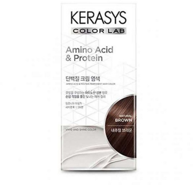 케라시스 단백질 크림염색약 내추럴브라운 120g, 없음, 1