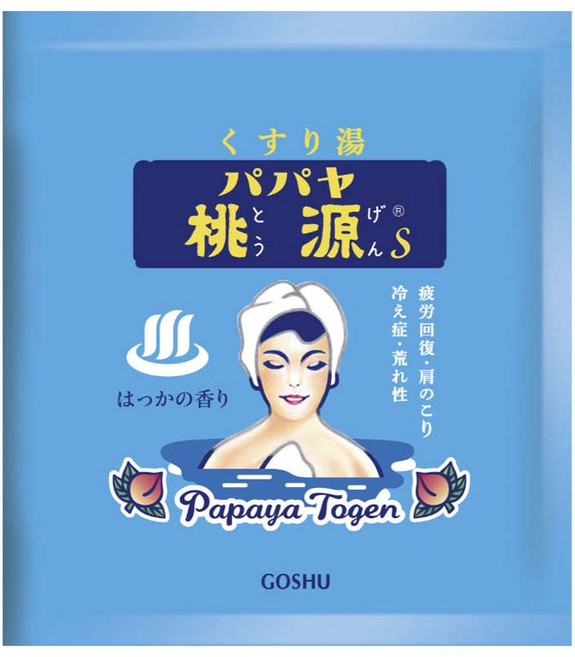 고슈 파파야도원S 쿠스리유 입욕제 박하 향, 1개, 15g