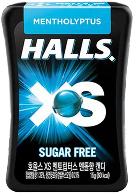 호올스 XS 멘토립터스 멘톨향 캔디, 15g, 5개