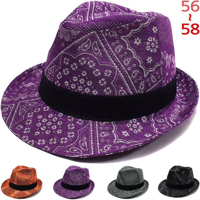 이럭셔리클럽 망사 중절모 페도라 햇 남자 여자 시원한 여름 모자-CAP250311