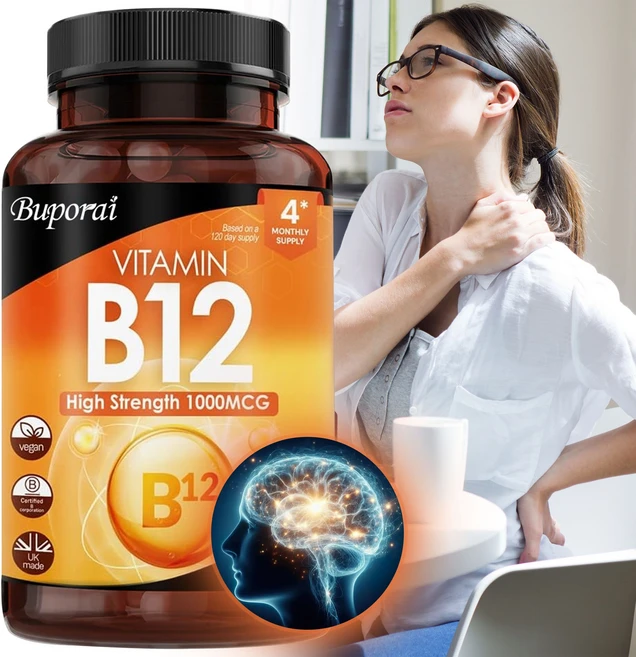 비타민 B12 고함량 정제 - 1000mcg 비건 B12 비타민 메틸코발라민 수, 1개, 120정 - 쿠팡