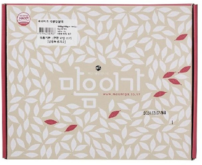 마음이가 쑥왕찹쌀떡, 18개, 100g