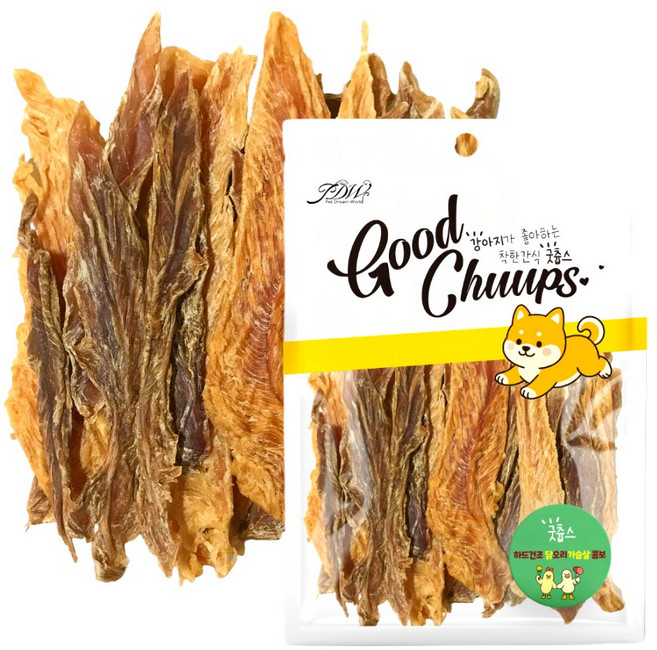 굿츕스 하드 완전건조, 160g, 1개, 치킨+오리 반반 가슴살