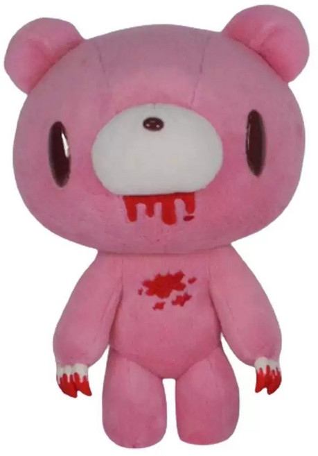 글루미베어인형 글루미베어 뽀글이 블랙 판다 글루미베어 쿠션 인형 키링 팬더 핑크 블랙 곰인형 고전, 핑크색, 20cm, 1개