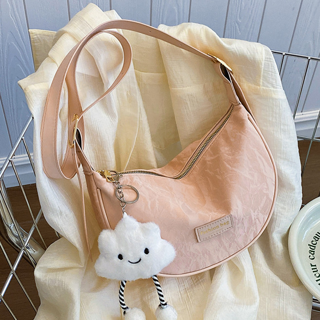 복복복 반달 호보백 크로스백 숄더 4컬러