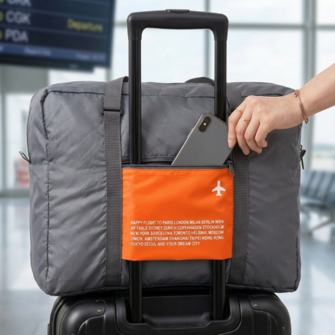 드림이지 캐리어결합 접이식 보스턴백