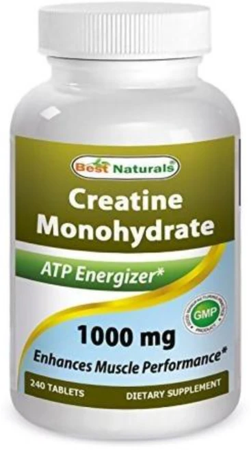 베스트네츄럴스 크레아틴 모노하이드레이트 1000mg 글루텐 프리 무설탕 타블렛, 240정, 1개 - 쿠팡