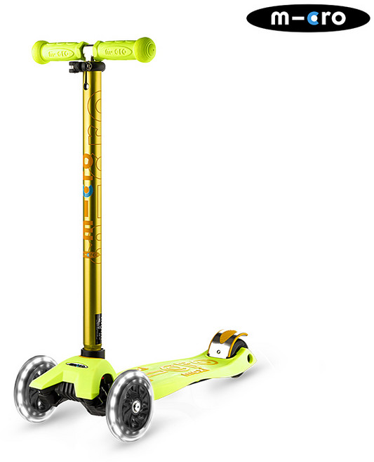 마이크로킥보드 맥시 T 디럭스 LED, 옐 로우, 1개