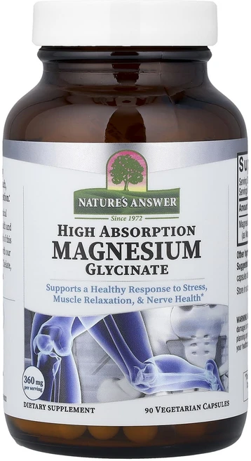 몸관리하세요 겨울입니다 Nature's Answer 글리신산 마그네슘 고흡수 베지 캡슐 90정(캡슐 1정당 120mg) 특별관리진행, NaturesAnswer글리신산마그네슘고흡수베지캡슐90, 1개, 90정 - 쿠팡