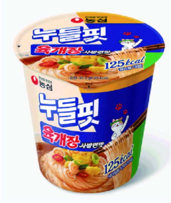 누들핏 육개장사발면맛 35.5g, 8개