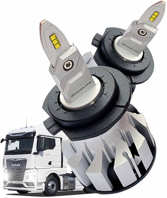 만트럭 MAN (2005~현재) Gold Label 합법인증 LED전조등 24V 화물차전조등 트럭전조등 트레일러전조등 버스전조등 TGL TGM TGS TGX 볼보 스카니아 벤츠, 2개, H7
