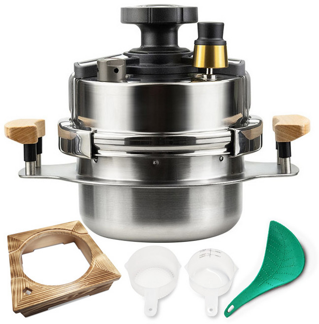 플라잉쿡 IH 누룽지 압력솥 세트 4~5인용, 1.6L, 혼합색상, 1세트