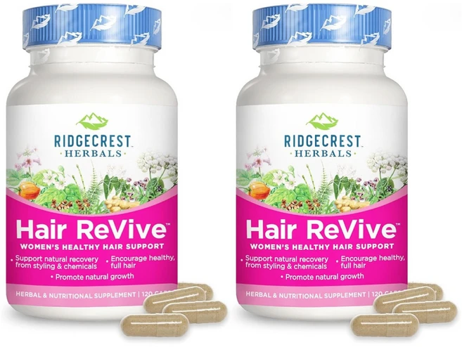 RidgeCrest Herbals 리지크레스트 헤어 리바이브 Hair ReVive, 120정, 2개 - 쿠팡