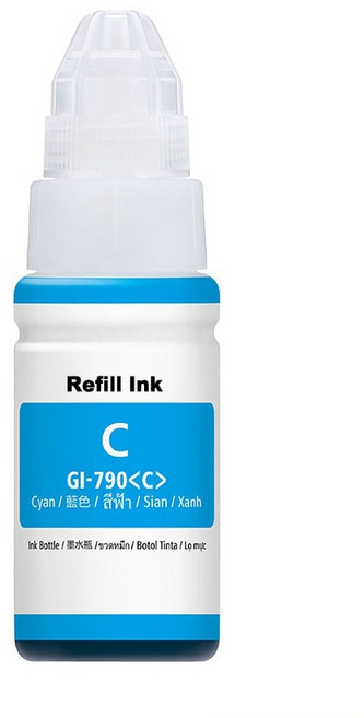 CANON GI-790 副廠填充墨水, 藍色 70ml, 1個