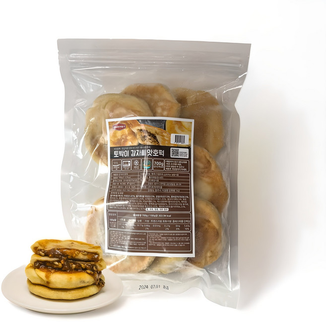 토박이마을 감자씨앗호떡 국산 찐감자와 국산 찹쌀을 넣은 맛집 호떡, 700g, 1개