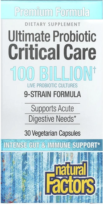 Natural Factors 얼티밋 프로바이오틱 크리티컬 케어 1 000억 CFU 30정, 1개 - 쿠팡