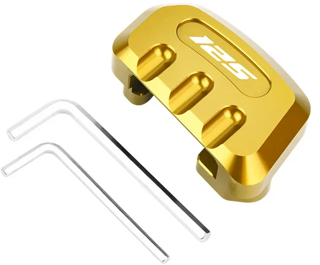 혼다 Forza/NSS FORZA350 300 250 오토바이 센터 마운트 풋 사이드 스탠드 확장 확대기 패드 액세서리, 16 125-Gold, 1개