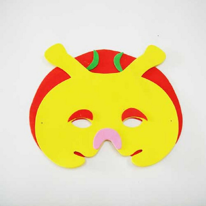 EVA面具 DIY材料 紙面具 彩繪面具, 1個, 瓢蟲