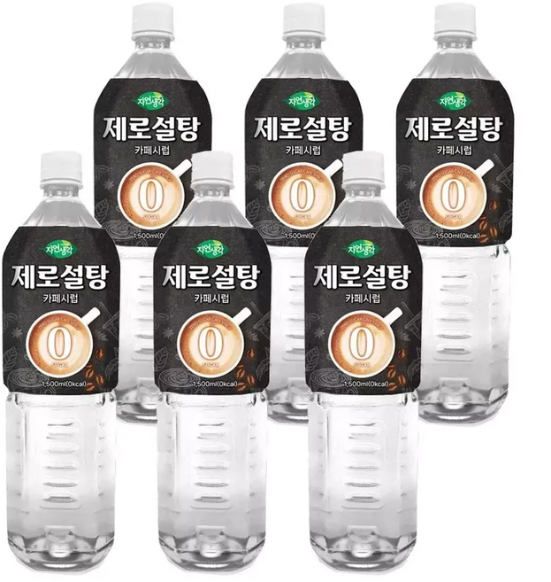 업소용 카페시럽 제로설탕 1.5L x 6개, 1개