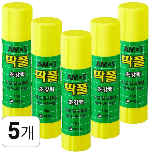 아모스 딱풀, 15g, 5개
