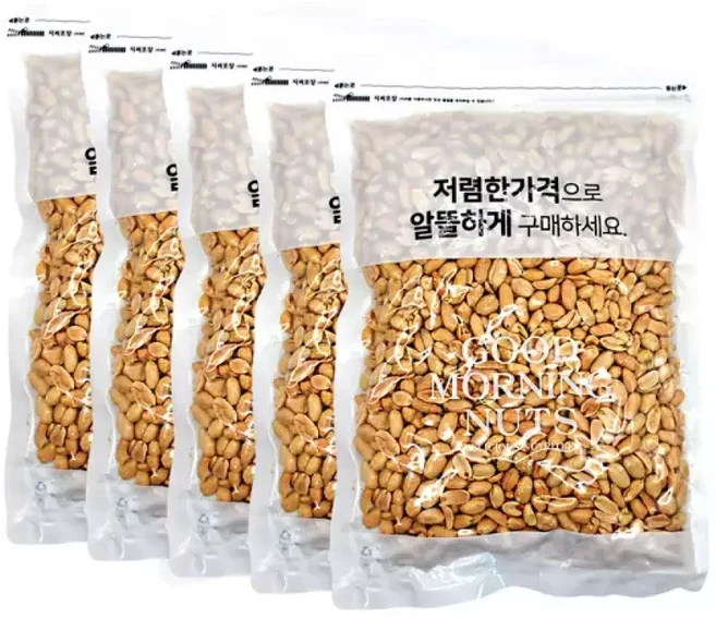 굿모닝너츠 튀김땅콩 5봉/총5kg내외, 5kg, 1세트