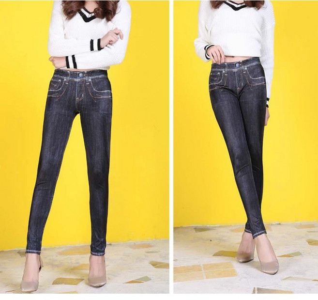 여성레깅스 8종 청바지디자인프린트