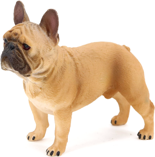 제트피규어 불독 피규어 강아지 반려 동물 농장 장난감 모형, 1개