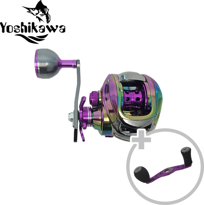 요시가와 ER 올마이티 파워핸들 베이트릴 민물 바다 겸용 광어낚시, ER201-좌핸들