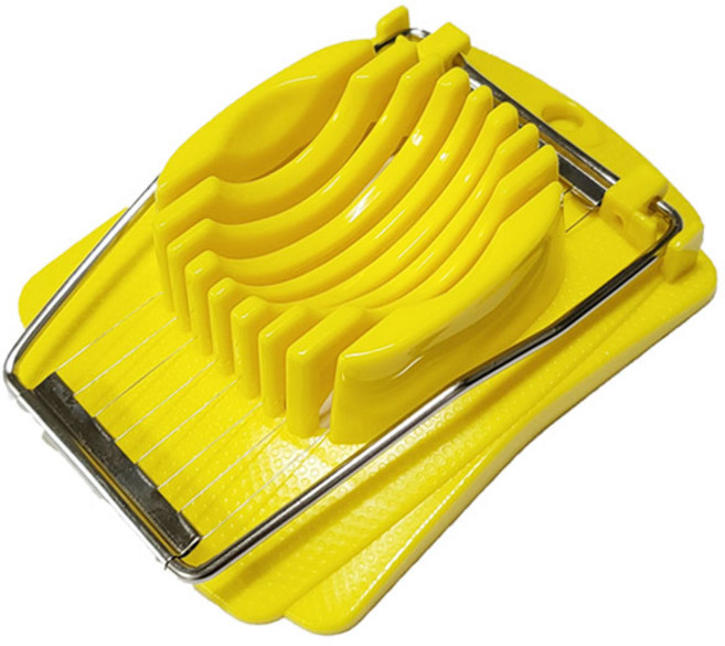 리빙글로리 계란 절단기, 노랑, 2개