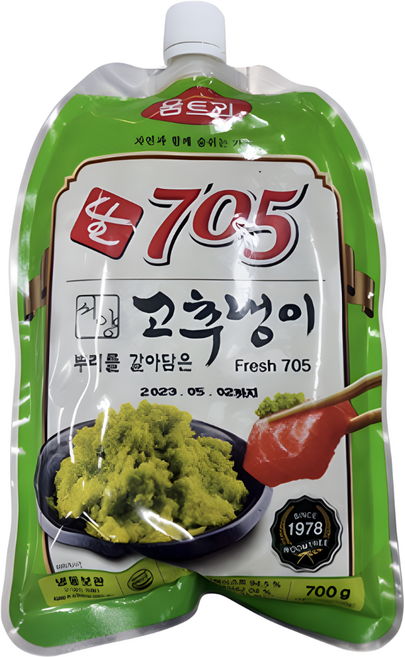 (무)(냉동)움트리 생와사비705(냉동 700g)X3개, 700g, 3개