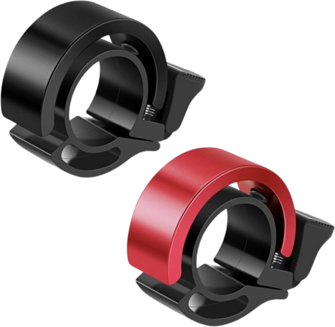 올리OLI 자전거 킥보드 따르릉 경적 미니 벨, 1세트, 블랙+레드