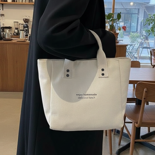 다보릭 데일리 런치백 캔버스 토트백