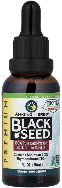 Amazing Herbs 어메이징 허브 블랙시드 콜드프레스드 쿠민 오일 1 fl oz 30 ml 건강관리 영 - 쿠팡