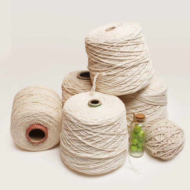 마크라메실 마크라메재료 파이핑실 빠이삥실 면로프, 130m, 마크라메실_대용량-90합, 1개