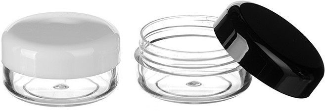 PS 크림용기 3g 5g 10g 15g, PS 크림용기 3g(R형) 검정캡, 1개