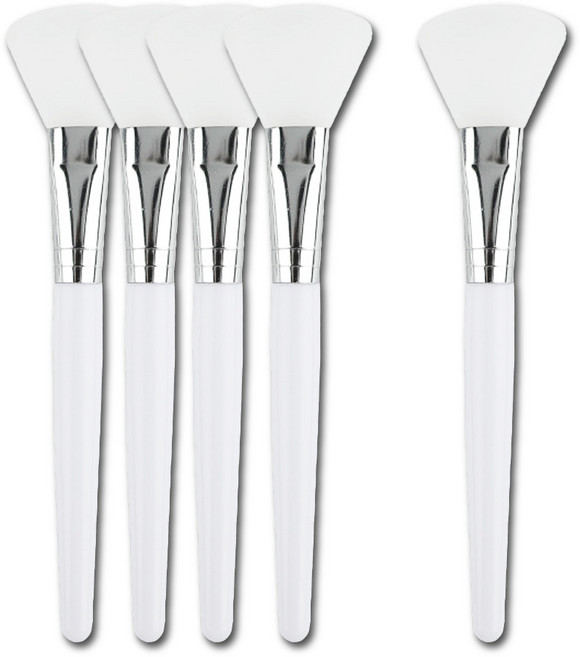 미러벨 실리콘 팩브러쉬, 5개, 투명, 2호 5개