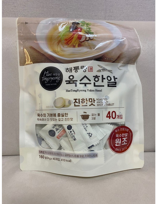 해통령 육수한알 진한맛, 160g, 1개