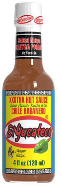 멕시코 핫소스 XXXTRA 칠리 핫소스 El Yucateco Hot Sauce XXXtra Chile Habanero, 1개, 120ml