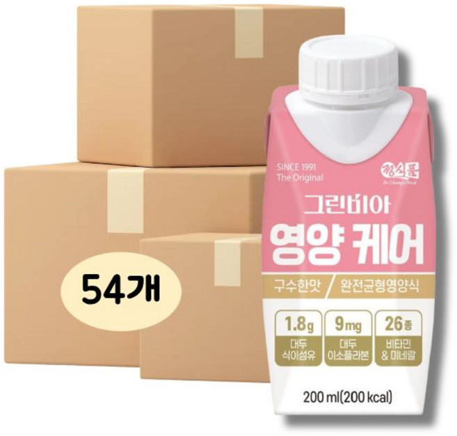 그린비아 영양 케어, 200ml, 54개