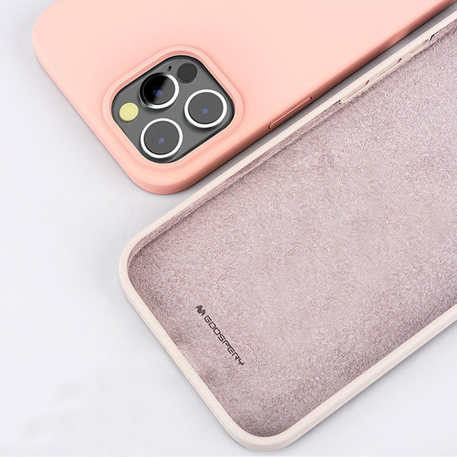 아이폰 컬러 파스텔 핸드폰 젤리 케이스 극세사 안감 컬러 실리콘