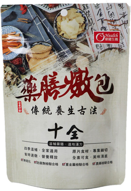 康健生機 十全藥膳燉包, 6個, 30g