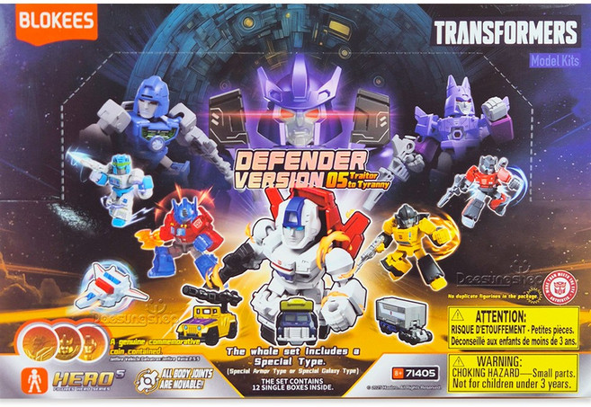 블로키 트랜스포머 디펜더 버전 05 피규어 71405 DV05 프라모델 BLOKEES, 12개