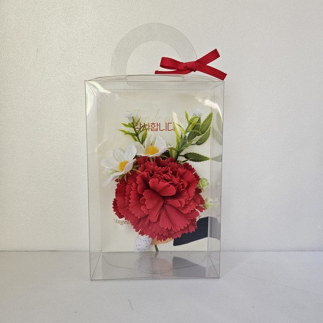 카네이션 자석 코사지, 레드, 1개