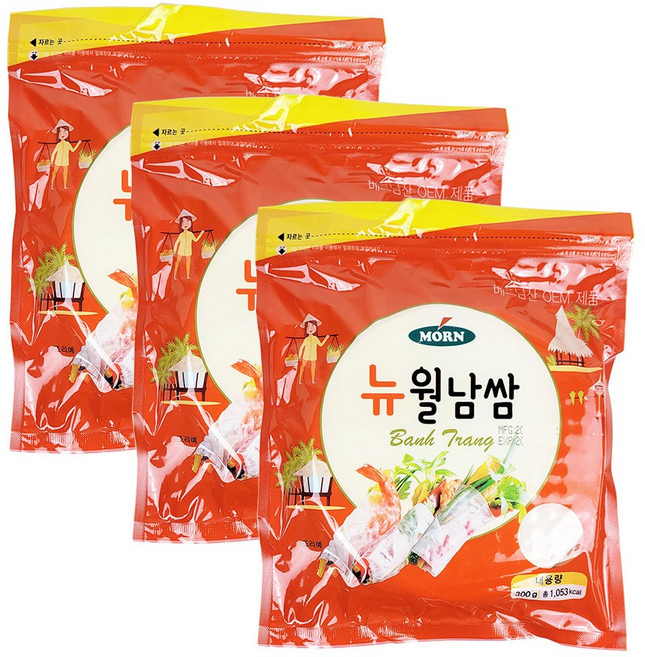 MORN 뉴 월남쌈 원형, 300g, 3개