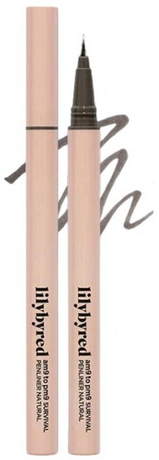 lilybyred am9 to pm9 生存眼線筆 自然色, Ash Black, 1個